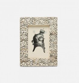 Pigeon & Poodle Ismailia Spotted Bone Frame Silver 4x6