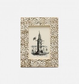 Pigeon & Poodle Ismailia Spotted Bone Frame Gold 4x6