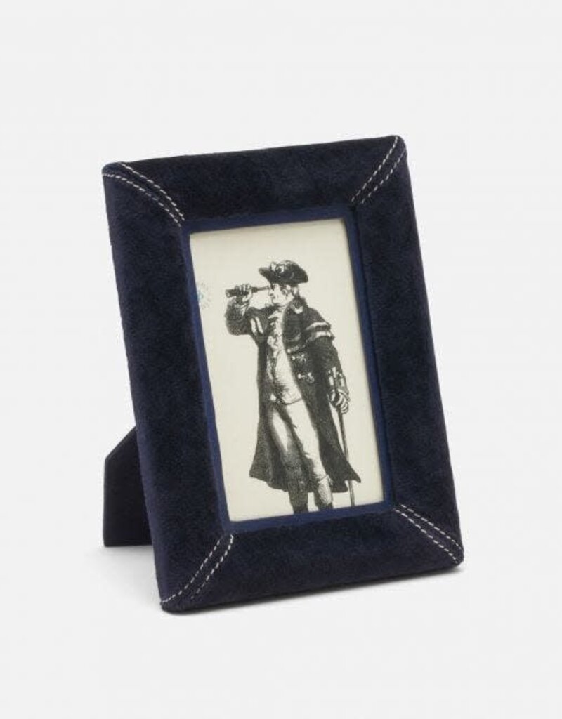 Pigeon & Poodle Juneau Velvet Frame Dark Navy 4 x 6