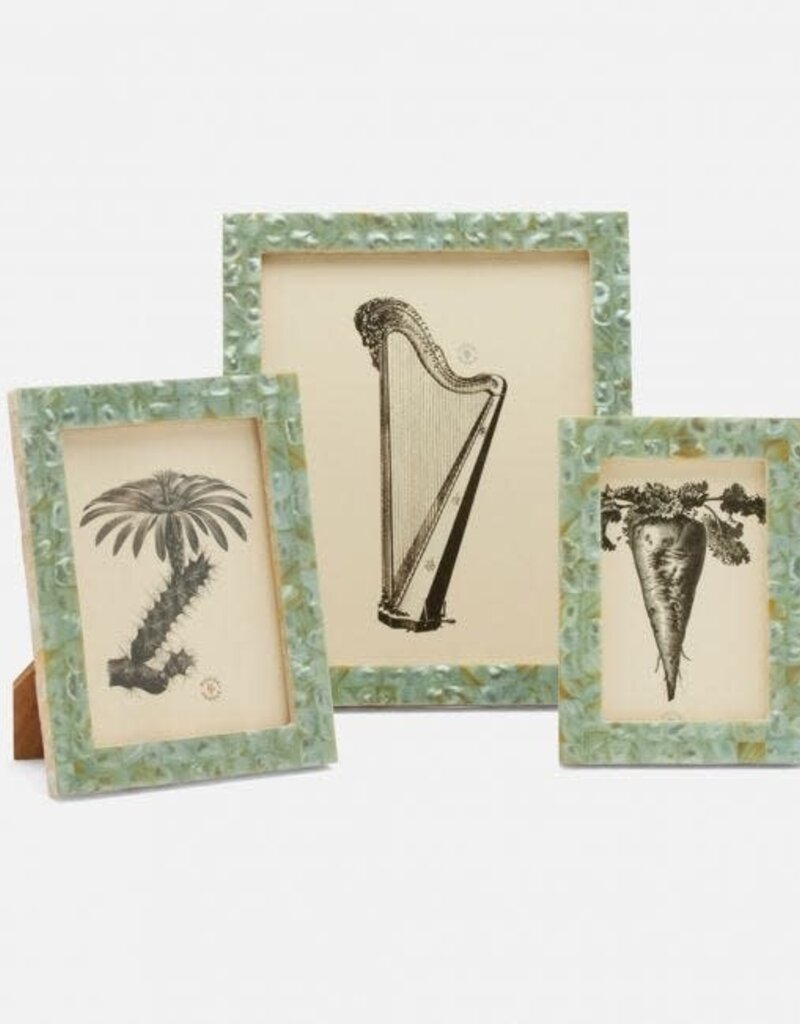 Pigeon & Poodle Safi Mother Of Pearl Frame Mint Green 4x6