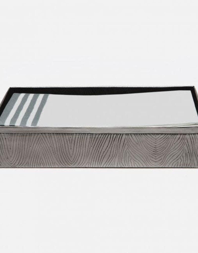Pigeon & Poodle Humbolt Hand Towel Tray Black Nickel 8.5"L x 5"W x 2"H