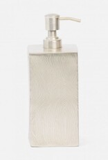 Pigeon & Poodle Humbolt XL Soap Pump Matte Silver 3.5"L x 3.5"W x 8.5"H