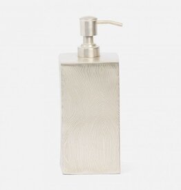 Pigeon & Poodle Humbolt XL Soap Pump Matte Silver 3.5"L x 3.5"W x 8.5"H