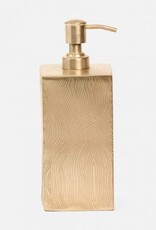 Pigeon & Poodle Humbolt XL Soap Pump Shiny Brass 3.5"L x 3.5"W x 8.5"H