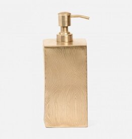 Pigeon & Poodle Humbolt XL Soap Pump Shiny Brass 3.5"L x 3.5"W x 8.5"H