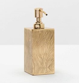 Pigeon & Poodle Humbolt Soap Pump Shiny Brass 3"L x 3"W x 7"H