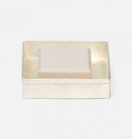 Pigeon & Poodle Humbolt Soap Dish Matte Silver 5"L x 5"W x 1"H