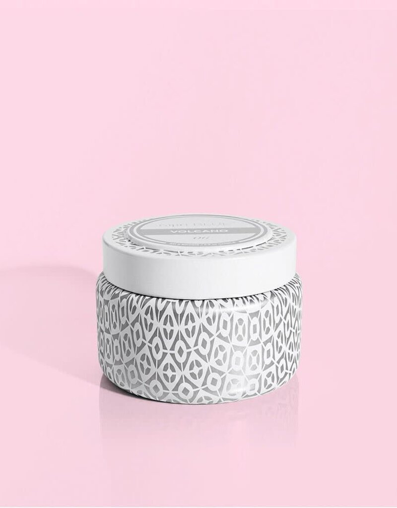 Capri Blue Volcano Printed Travel Tin Candle White 8.5 oz