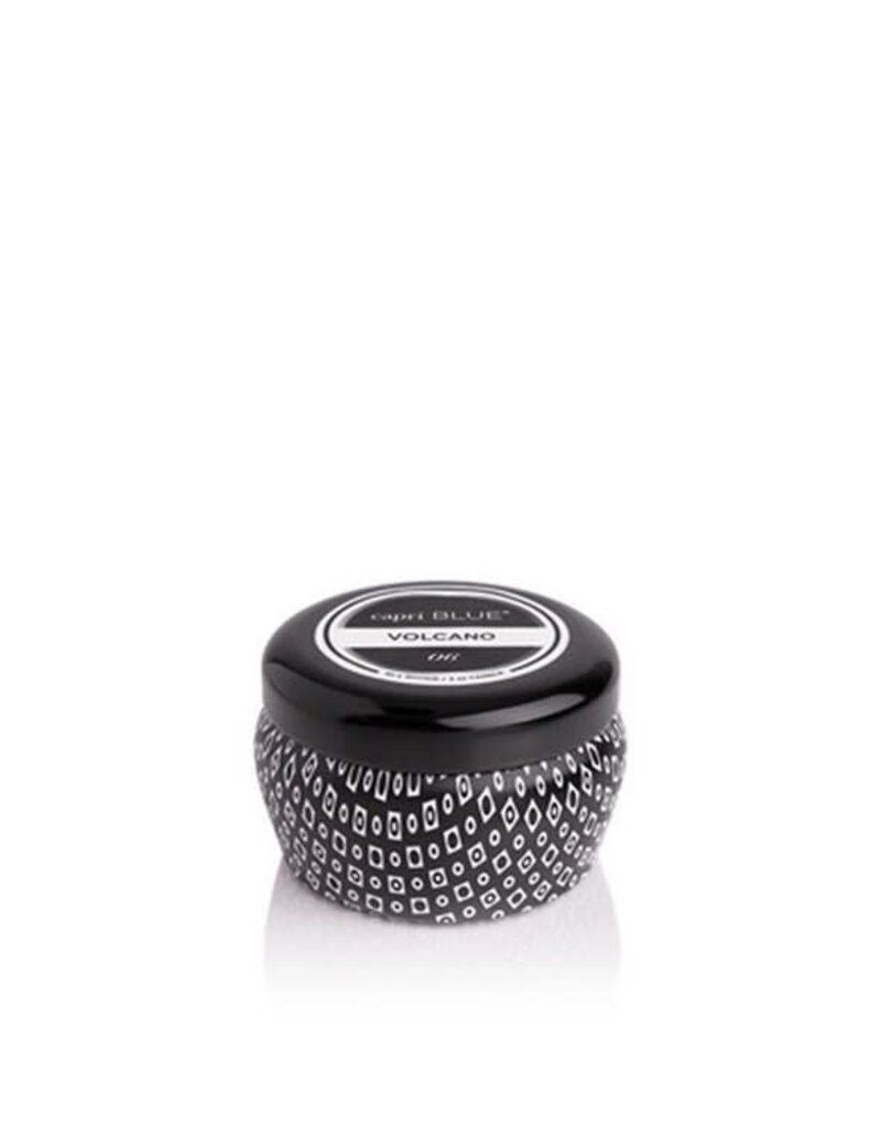 Capri Blue Volcano Signature  Mini Tin Candle Black 3 oz