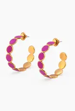 Brackish Bezel Hoop Earring