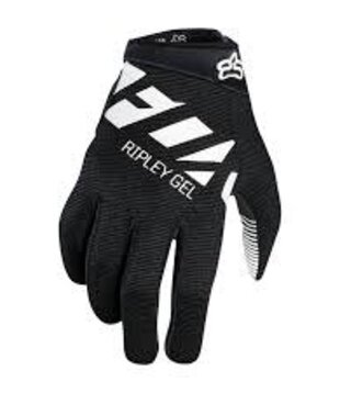 Fox Racing Ripley Gel Women's Full Finger Glove: Black/White MD