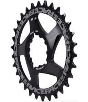 RaceFace Narrow Wide Chainring: Direct Mount 3-Bolt Compatible, 34t, Black