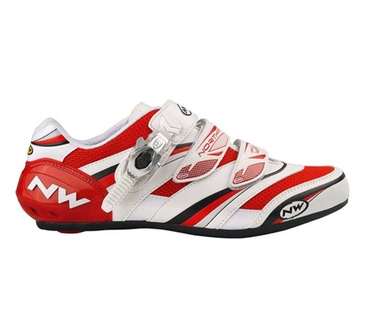 Northwave NorthWave, Chaussure de route pour homme Vertigo Pro SBS (Taille 40) Blanc & Rouge