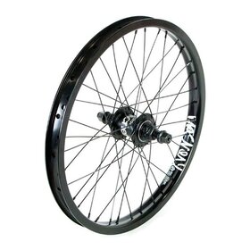 MacNeil Network cassette rear wheel RHD/LHD switch 9T female axle black rim/black spokes/black hub