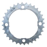 Shimano Shimano, Y1M098060, 32T, 9sp, BCD: 104mm, 4 Bolt, Alivio FC-M430-9, Middle Chainring, For MTB triple, Steel, Silver