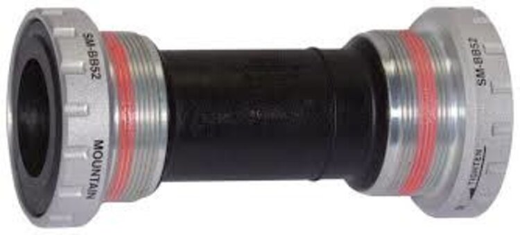 Shimano Shimano, Deore SM-BB52, Hollowtech II bottom bracket, BSA, 68/E/73mm, 24mm, Steel, Silver, ESMBB52B