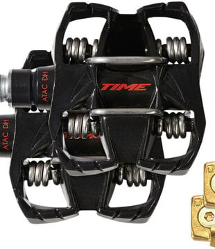 Time, ATAC DH 4 Pedals - Noir/Rouge