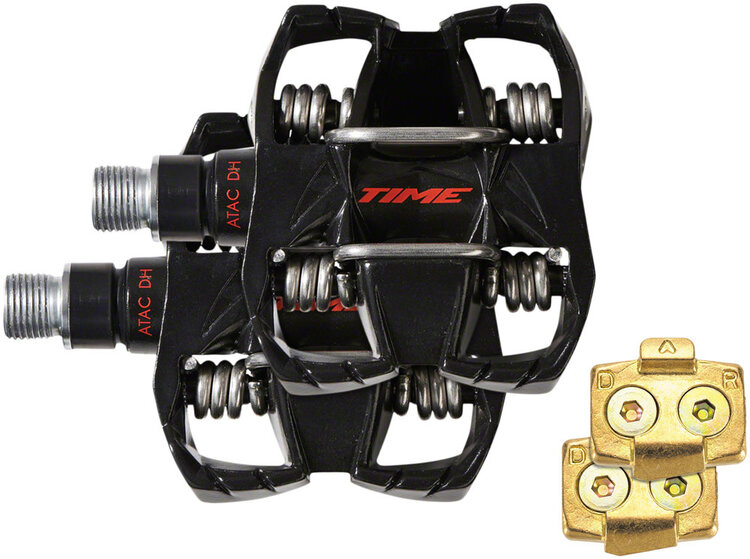 Time Time, ATAC DH 4 Pedals - Noir/Rouge