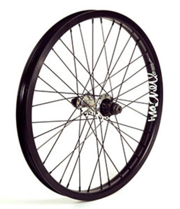 MacNeil Network cassette rear wheel RHD/LHD switch 9T female axle black rim/black spokes/polished hub