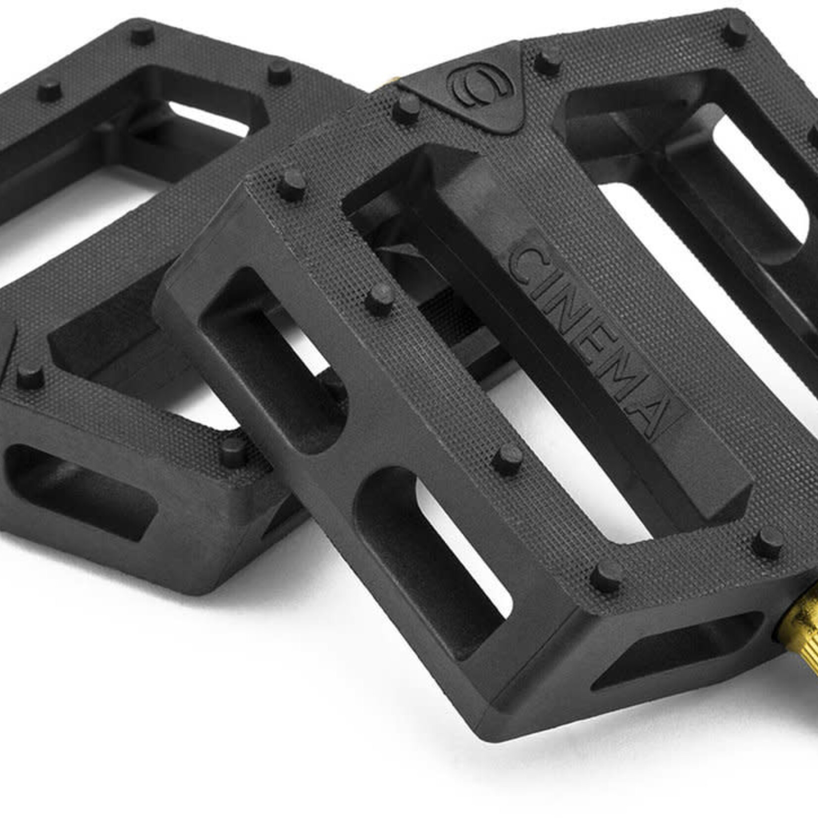 Cinema CK PEDALS BLK WITH GOLD SPINDLE