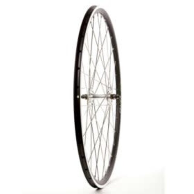 Wheel Shop, EVO E-Tour 16 Noir/ Shimano HB-RS400 Noir, Roue, Avant, 700C / 622, Trous: 32, QR, 100mm, Rim