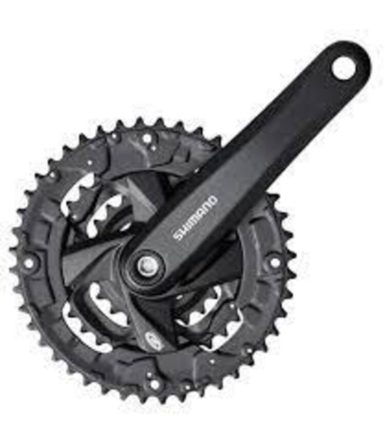 Shimano Shimano, FC-M371, Crankset, 9 sp., 170mm, 22/32/44T, BCD:64/104mm, Square, 50mm, Black