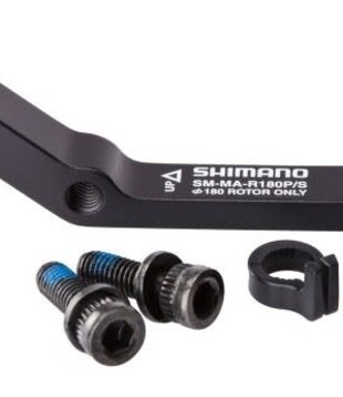 ADAPTATEUR SHIMANO SM-MA-R180P/S POUR ETRIER DE TYPE POST MOUNT - ARRIERE - VISSERIE INCLUSE - ROTOR 180MM