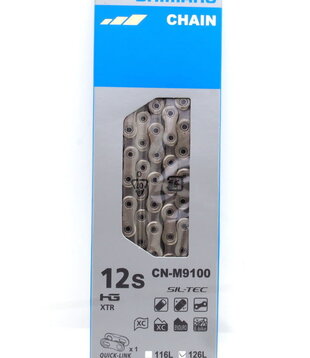 Shimano, XTR CN-M9100, Chain, Speed: 12, Links: 126, Silver