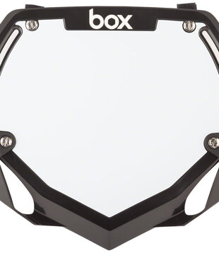 Box BMX, Number Plate, Two, Large, Black