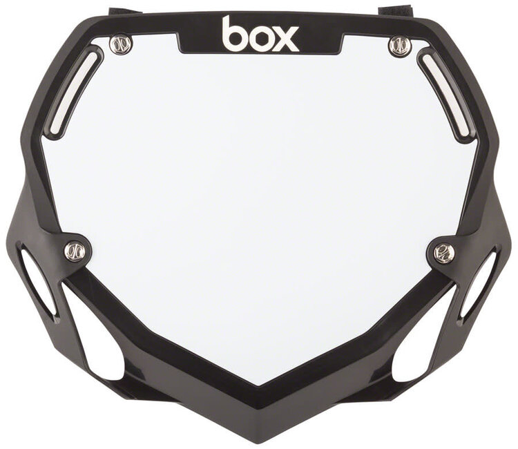 Box Components Box BMX, Number Plate, Two, Large, Black