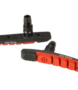 Box BMX, V-Brake Pad, Three, Air Flow, 70mm, Red