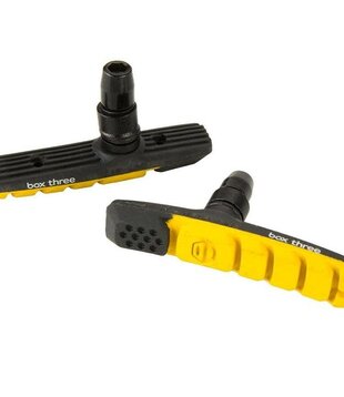 Box BMX, V-Brake Pad, Three, Air Flow, 70mm, Yellow