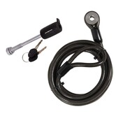 Swagman, Locking Threaded Hitch Pin 1/2" Plus 6.5 Ft. Cable