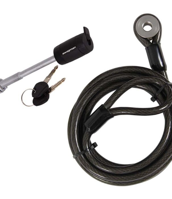 Swagman Swagman, Locking Threaded Hitch Pin 1/2" Plus 6.5 Ft. Cable