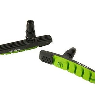 Box BMX, V-Brake Pad, Three, Air Flow, 70mm, Green