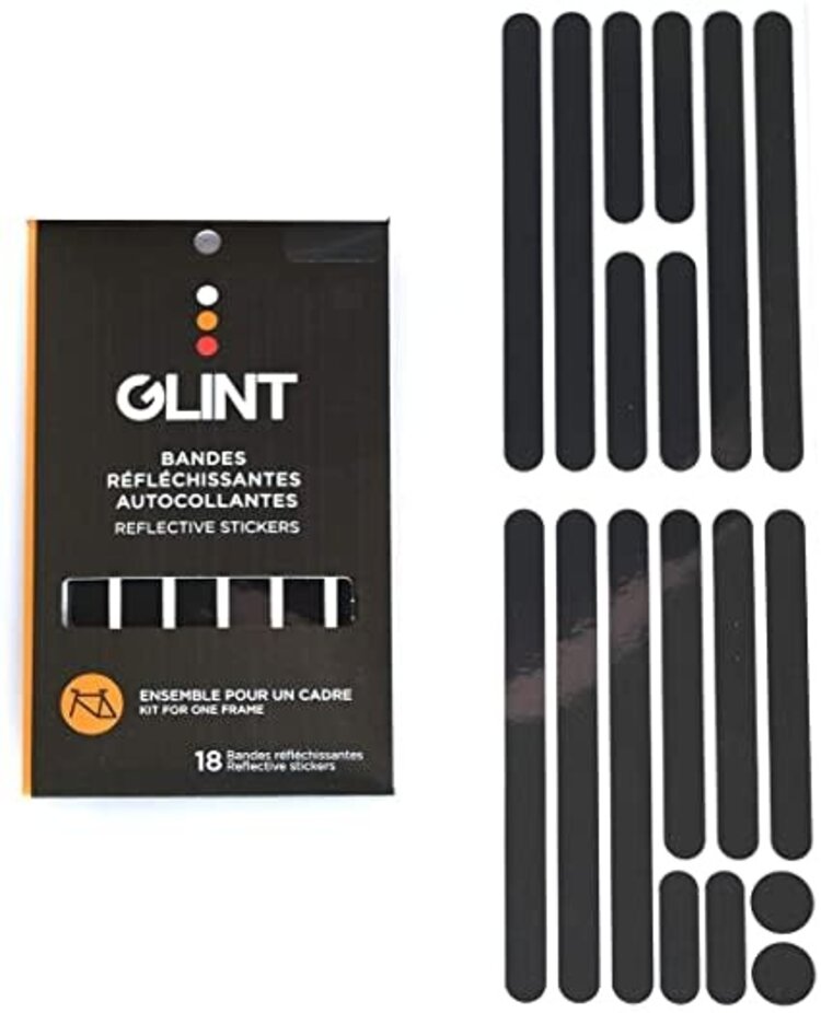 Glint Reflective GLINT Reflective, Frame Stickers, Black, Kit