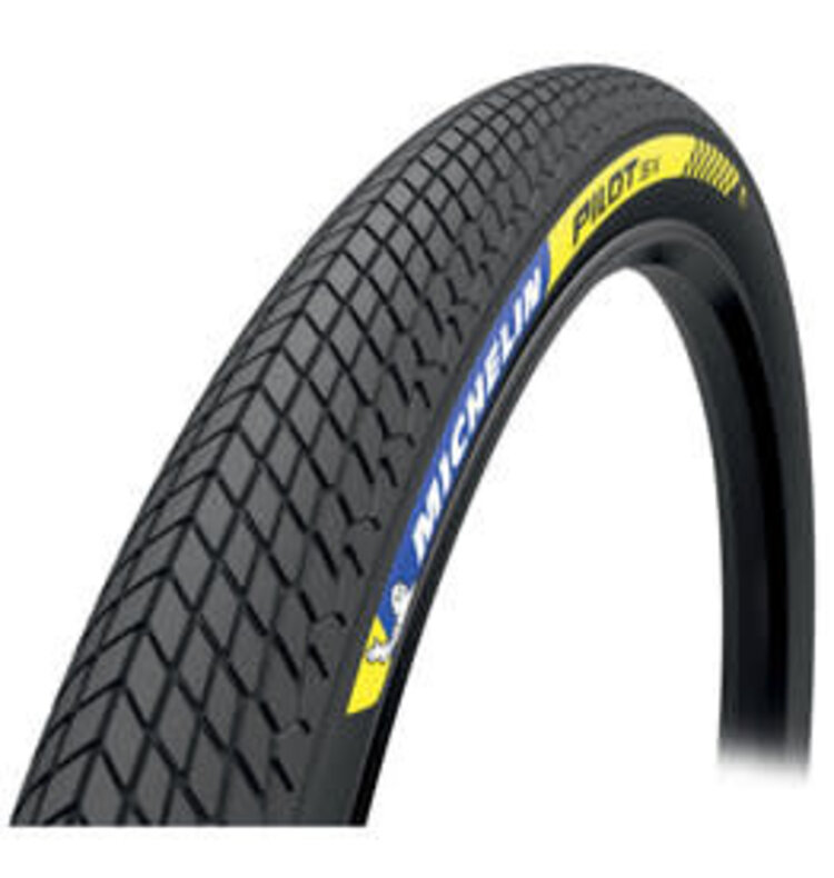 Michelin Michelin, Pilot SX Slick, Tire, 20''x1.70, Folding, Tubeless Ready, 60TPI, Black