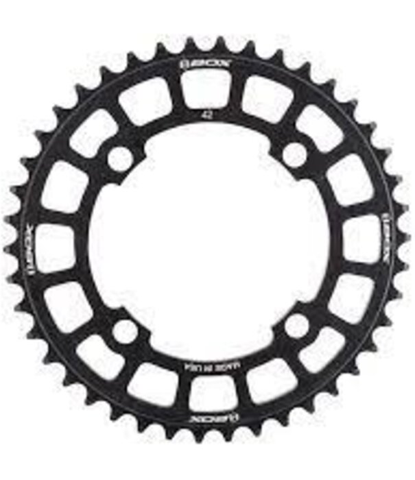 Box Components Box BMX, Chainring, Two, 42T, 4 x 104mm BCD, 6061 Alloy, Black
