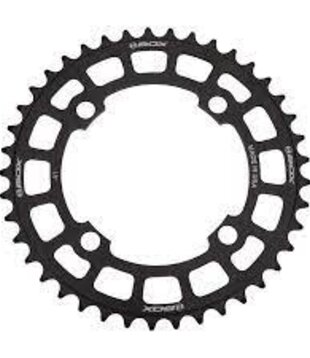 Box BMX, Chainring, Two, 41T, 4 x 104mm BCD, 6061 Alloy, Black