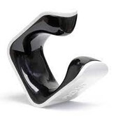 Clug Wall Mount Bicycle Storage Rack, White/Black, MTB XL  (fits tires 2.3" - 2.7")