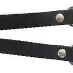 Evo EVO, Nylon toe clip straps with steel buckle, Black
