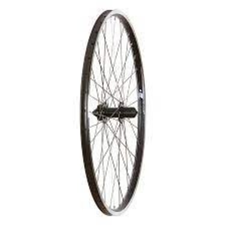 Wheel Shop, Evo Tour 19 Black/ Formula DC-22, Wheel, Rear, 700C / 622, Holes: 36, QR, 135mm, Rim and Disc IS 6-bolt, Shimano HG
