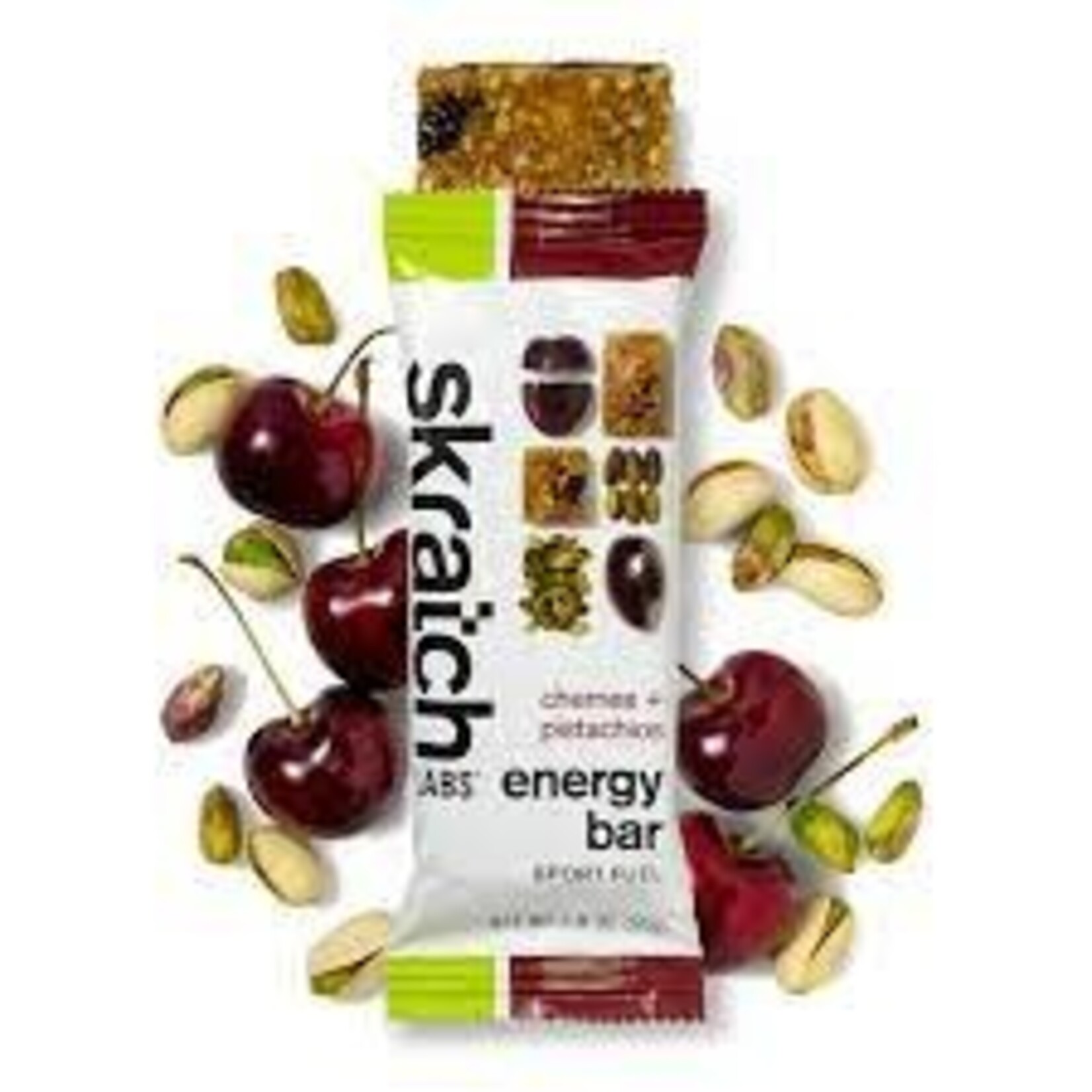 Skratch Labs Skratch Labs, Anytime Energy, Bar, Cherry/Pistachio, 12 x 50g single