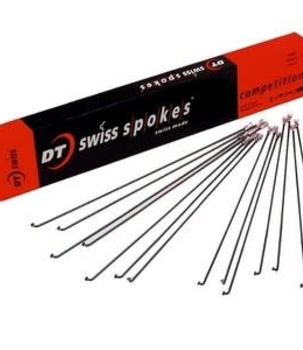 DT Swiss DT Swiss,Competition Black spokes, 2.0/1.8mm, With nipples, 290mm single