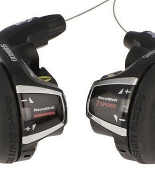Shimano Ens. Levier De Vitesse Tourney SL-RS43 Revo Shift - 8 Vit - Paire