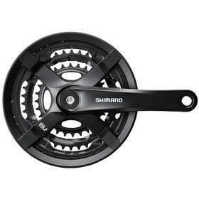 Shimano Shimano FC-TY501,FOR REAR 6/7/8-SPEED, 170MM, 48X38X28TW/CG, W/CRANK FIXING BOLT,BLACK, IND.PACK