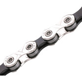 Chaine Kmc X10  argent/noir 116 mailles