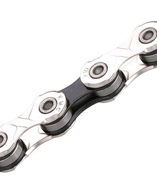 Chaine Kmc X10  argent/noir 116 mailles