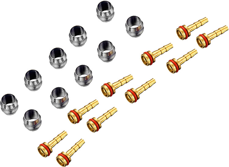 Tektro Ensemble d'olives et aiguille hydraulique 5,0mm (1x)