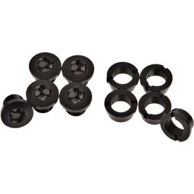 Problem Solvers Double Chainring Bolts Black Alloy 8mm
